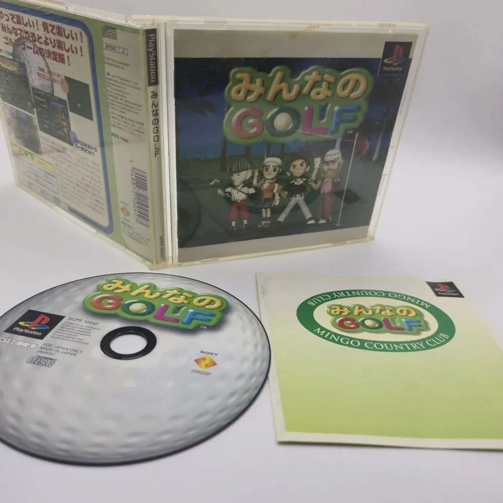 Minna no Golf Japan Import (Sony PlayStation 1, 1997) - Japanese Version